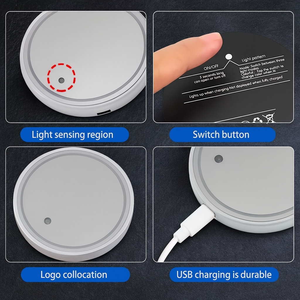 LED Coaster Cup Holder