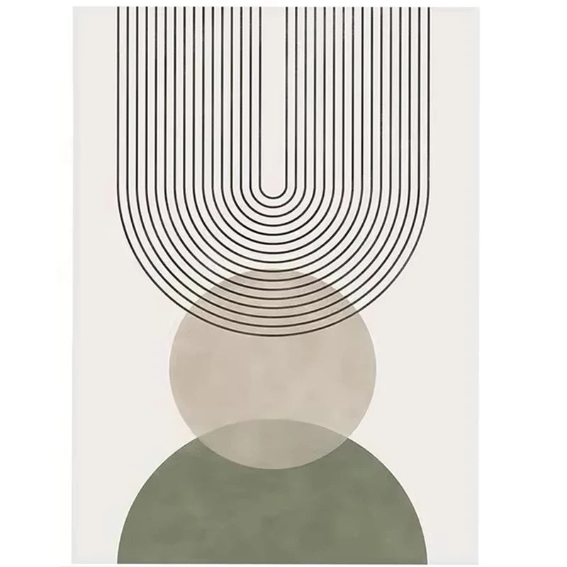 Green Boho Art Canvas