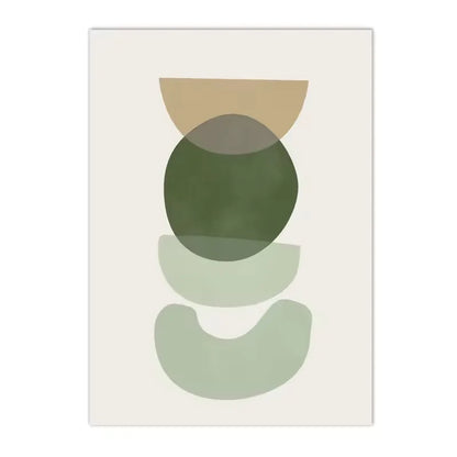 Green Boho Art Canvas