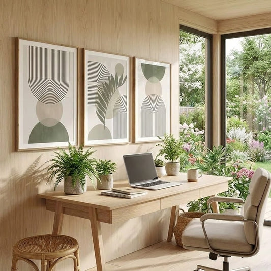 Green Boho Art Canvas