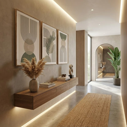 Green Boho Art Canvas